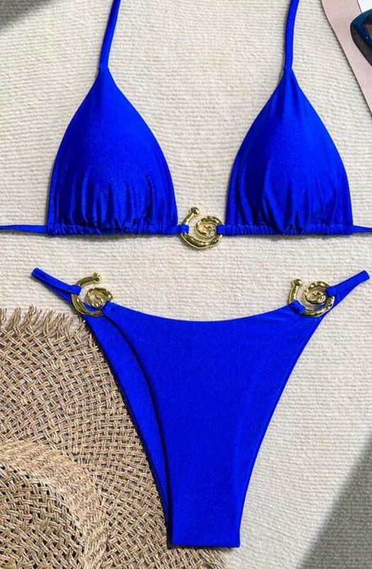 Bright Blue  ⸻  Solid Bright Blue Bikini Set – Bold &amp; Irresistible