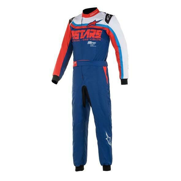 Alpinestars KMX-9 V2 Graph Kart Suit 2021, COLOR: RED/WHITE/BLUE