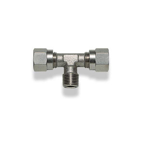 Metric 2 Way Brake Line Connector with 1/8" Fitting