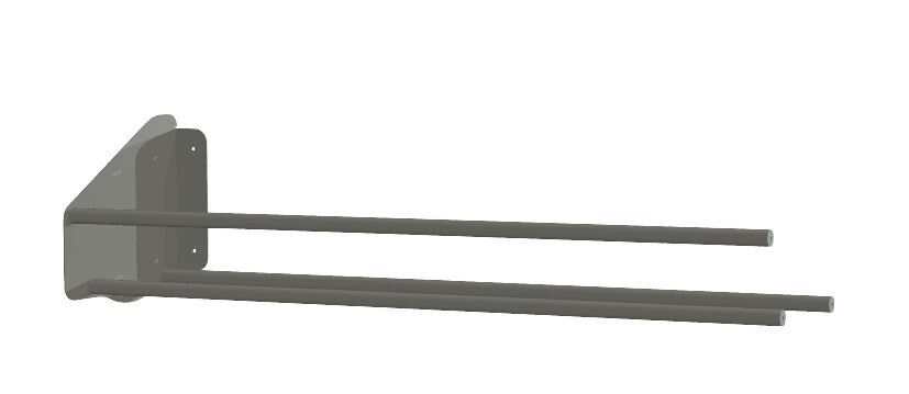 4 FT Tire Rack Extension, LENGTH: 4 FT RAW ALUMINUM ENDS