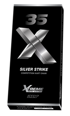 Silver Strike Xtreme #35 Chain (Silver On Black) 106 Link