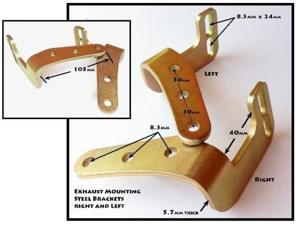 OTK Style Exhaust Mounting Brackets
