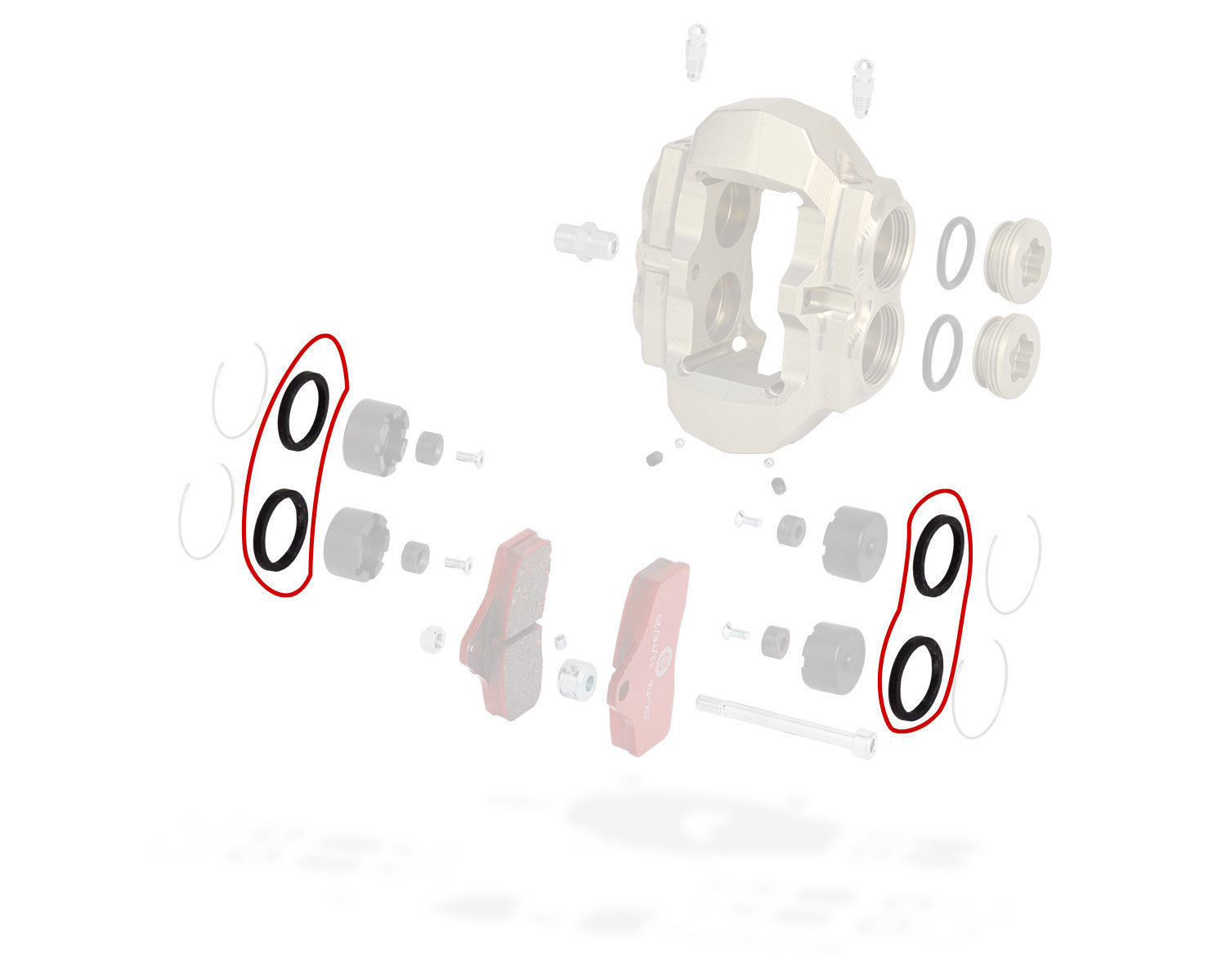 OTK BSS Square Rubber Front Caliper Seal