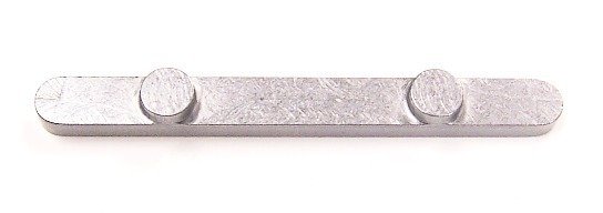 8x60mm 6mm 2 Peg 30mm Centers Axle Key 3.4mm Thick