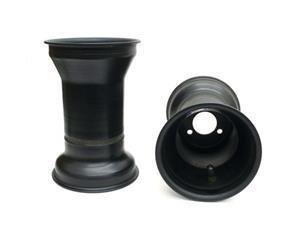 Douglas 5x7.75 Black Aluminum Wheel  3/2.5''USA 2.5 Back Spacing