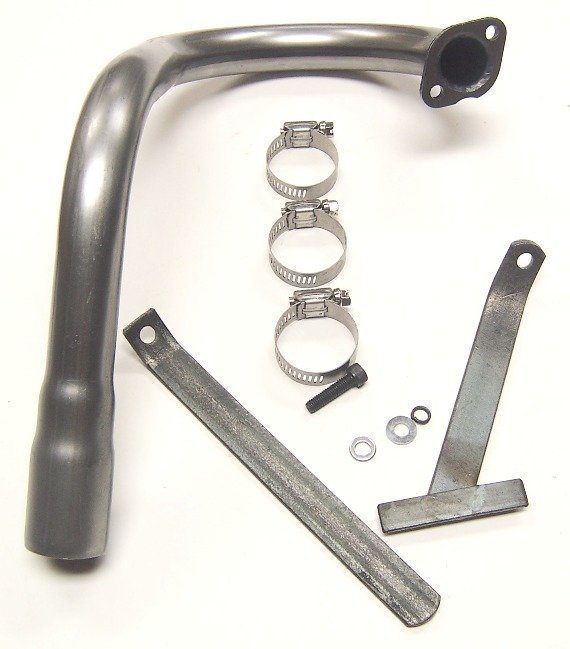206 Header Pipe w/ Support Bracket