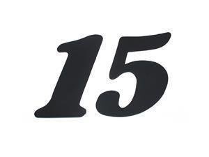 5'' Puff Style Black Stick On Numbers