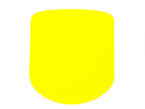 Yellow Driver Fairing Number Panel Sticker