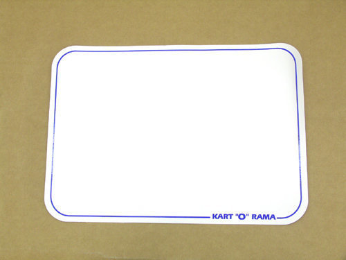 White Stick On Number Panel 7 x 9