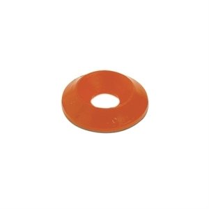 6mm Counter Sunk Nylon Washer Black or Red, Color: Red
