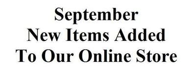 September New Items