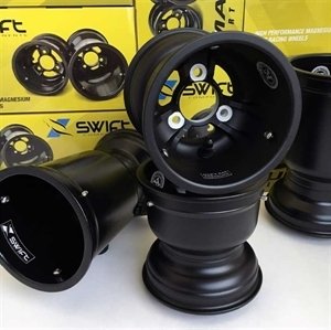 Swift Low Volume 5x180mm Black Magnesium Wheels (Set of 2)