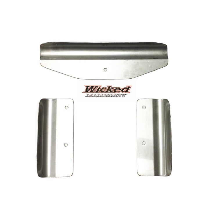 Wicked Stainless Steel Skid Plate. Kits or Replacement Pieces