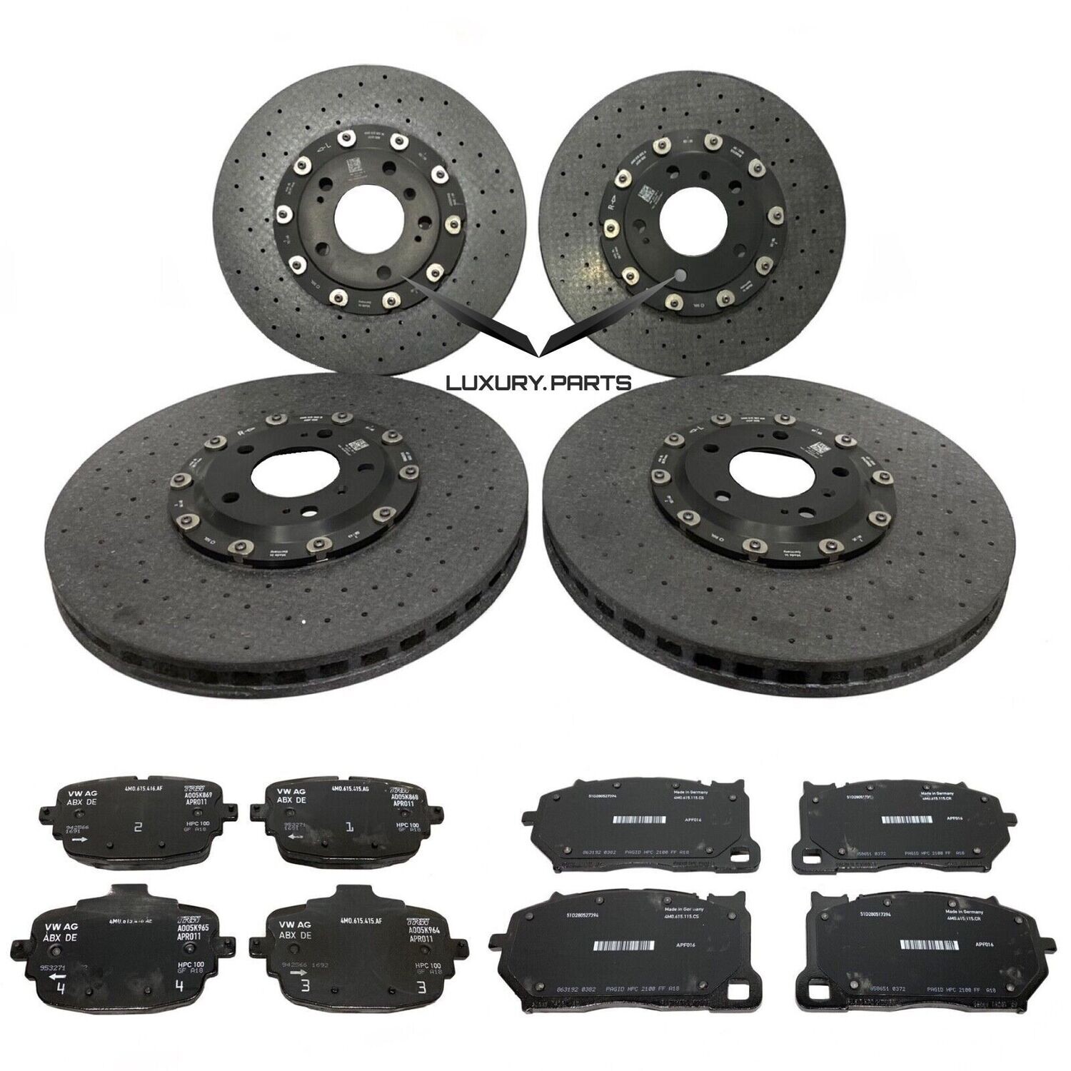 LAMBORGHINI URUS brake disc pads set 4M0698451AA, 4M0698151AR