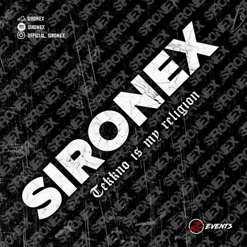 "SIRONEX" Sticker Tekkno is my religion 10 Stk.