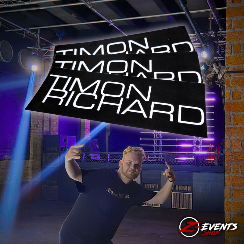 "TIMON RICHARD" Sticker WIDE BLACK 10 Stk.