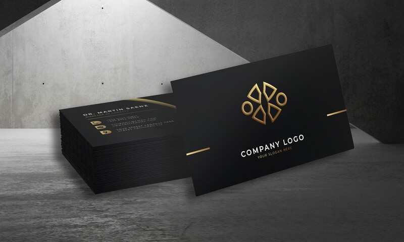 RAISED FOIL BUSINESS CARDS