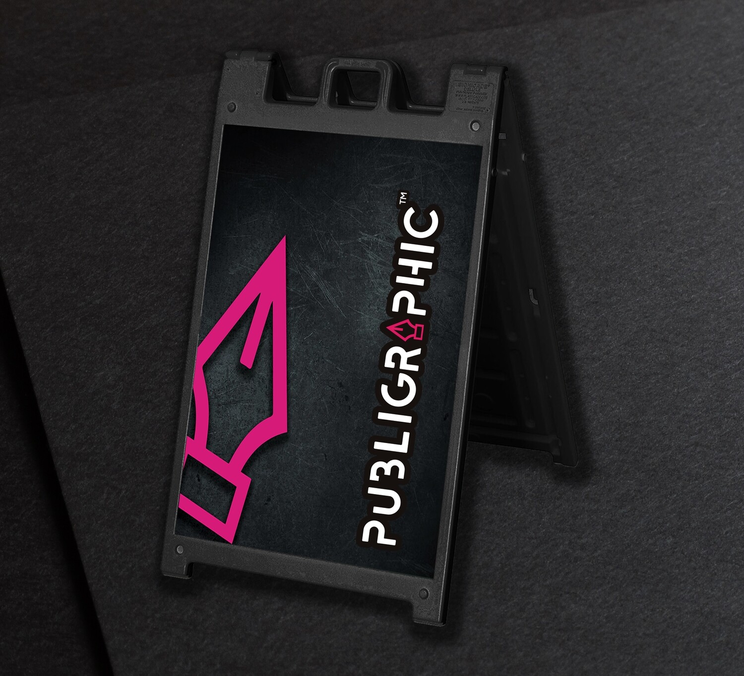 DOUBLE SIDED PLASTIC A FRAME