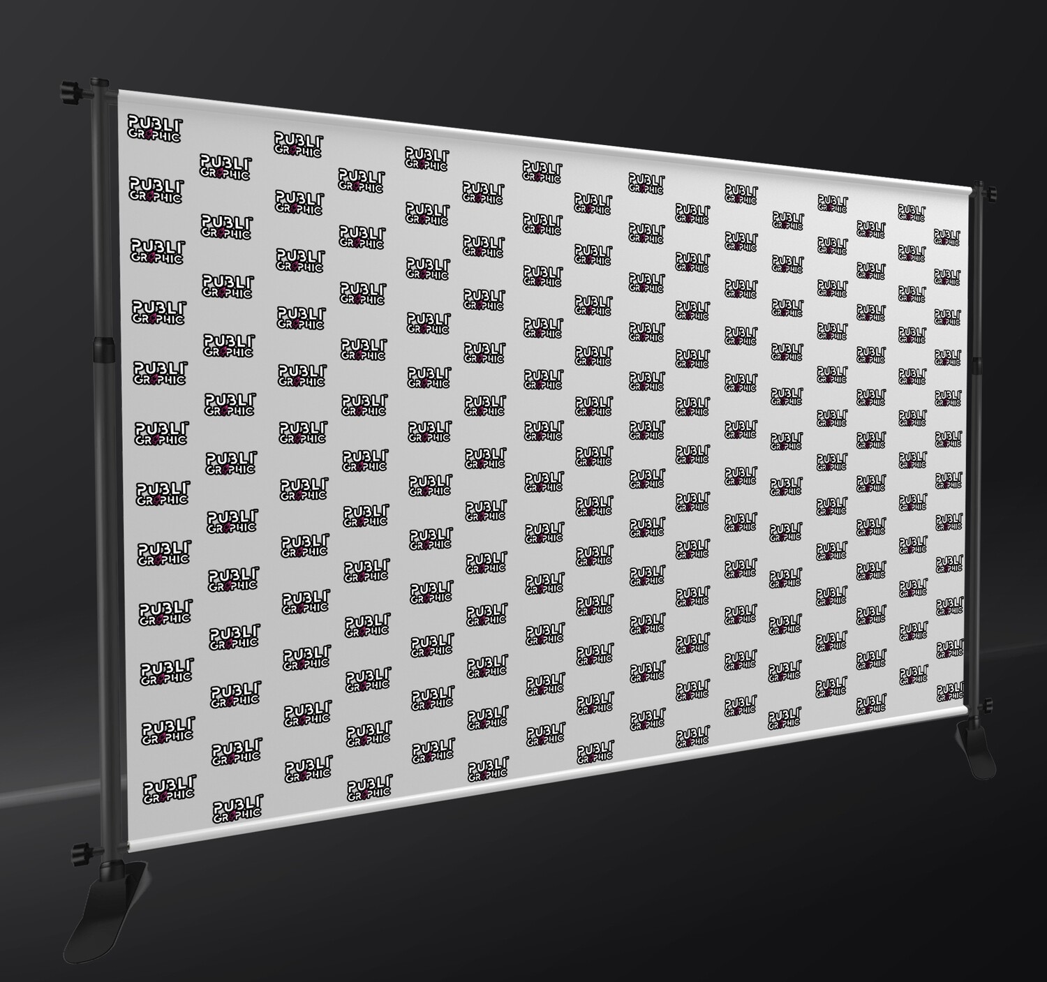 STEP AND REPEAT BACKDROPS BANNER WITH HARDWARE