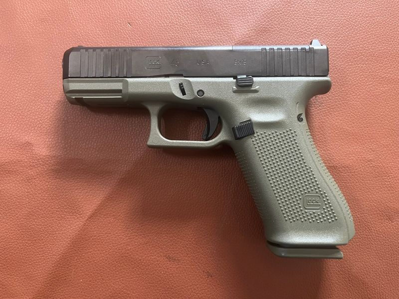 Glock 45 MOS in Battlefield Green