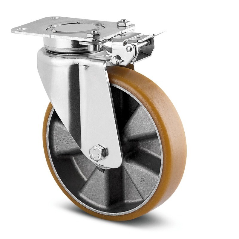 Lenkrolle mit Richtungsfeststeller 3641ITP160P63 Flat Lenkrolle mit Richtungsfeststeller 3641ITP160P63 Flat