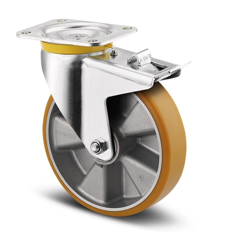 Lenkrolle mit Totalfeststeller 4687ITP125P63 Flat Lenkrolle mit Totalfeststeller 4687ITP125P63 Flat