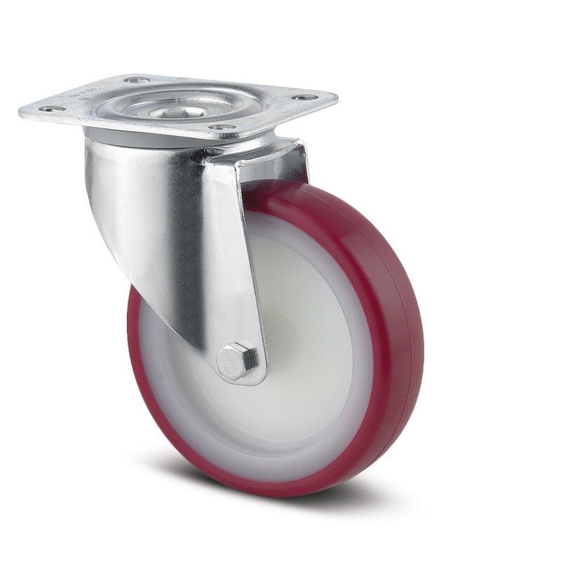 Lenkrolle 3470UAR100P62 red