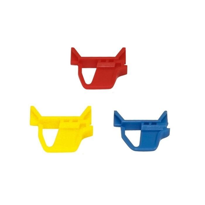 Schiebeschnappverschluss, farbig (Pack.=4 Stück) für Eurobehälter Auflagedeckel Schiebeschnappverschluss, farbig (Pack.=4 Stück) für Eurobehälter Auflagedeckel