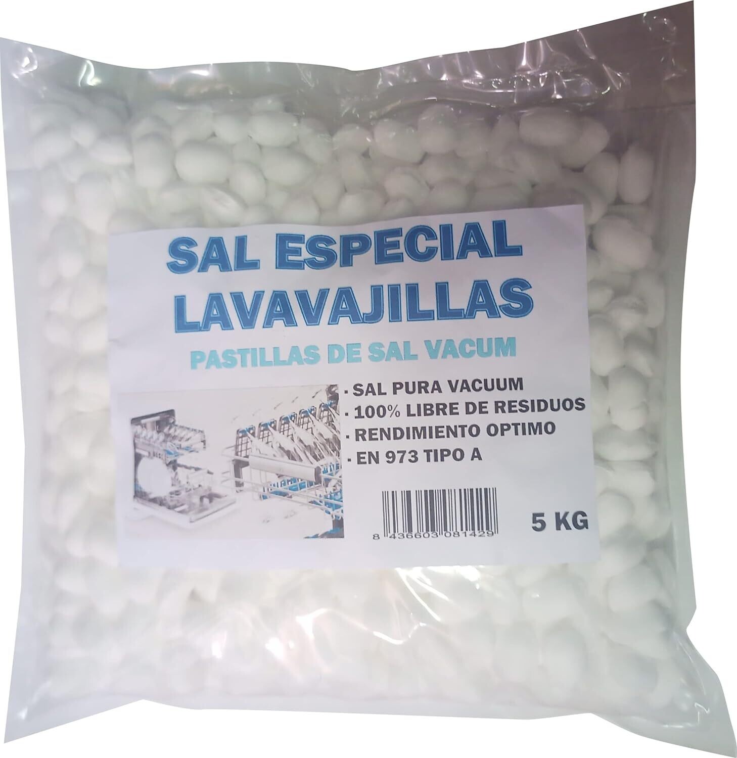 Sal Para Lavavajillas Vacuum En Pastillas 4,5Kg