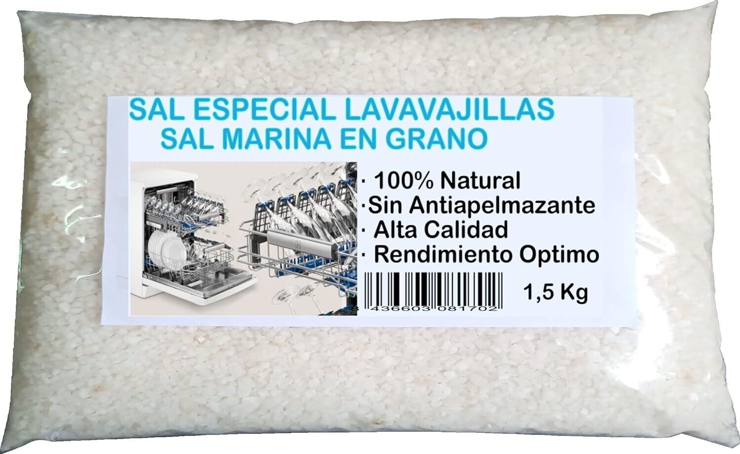 Sal Para Lavavajillas En Grano 1,5Kg