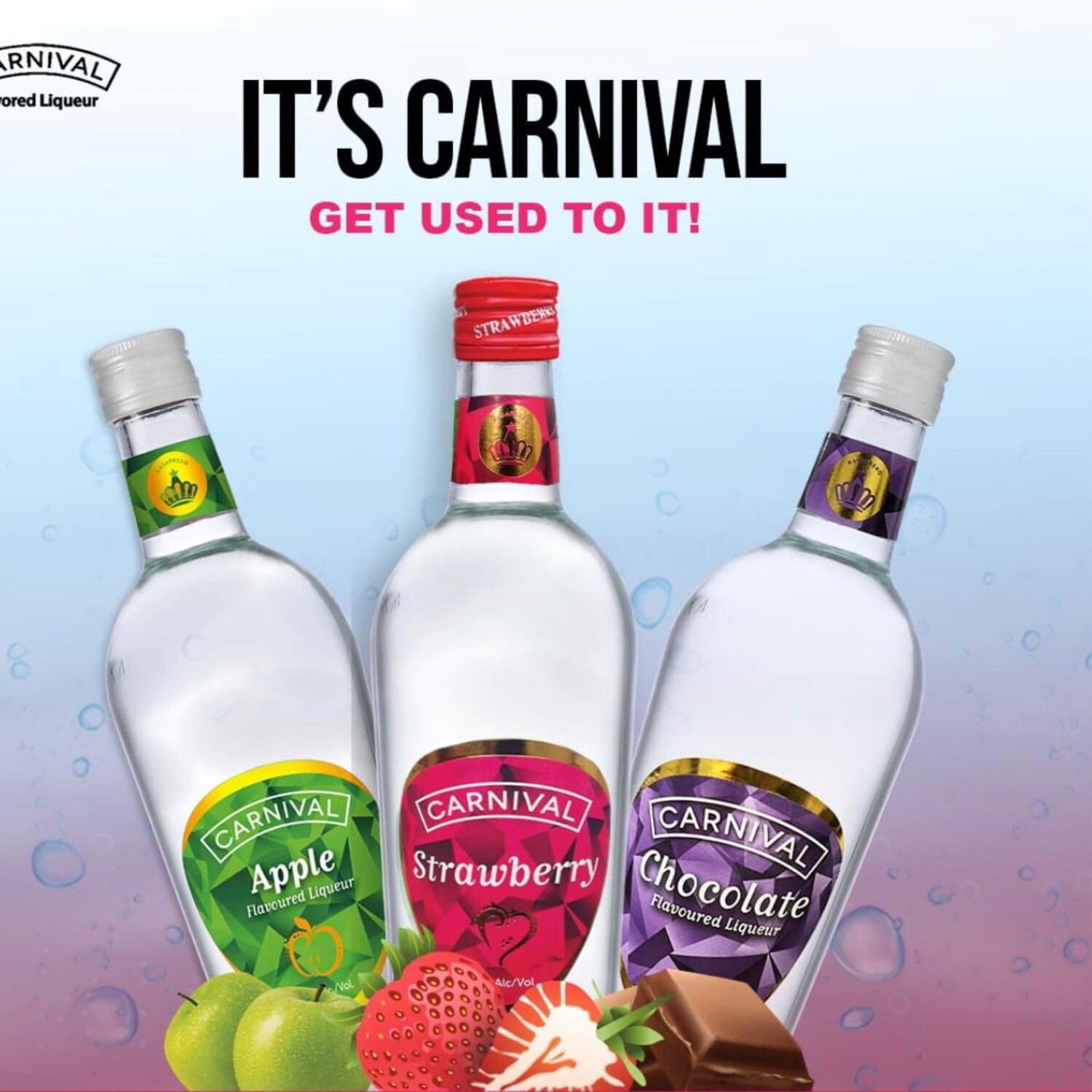 Carnival Chocolate, Strawberry &amp; Apple 