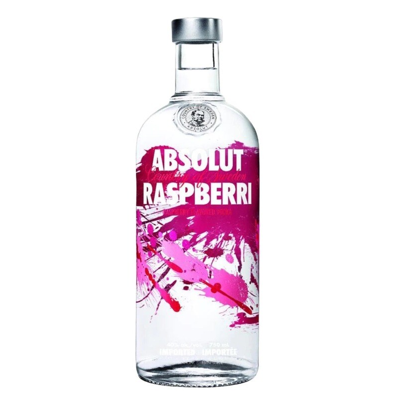 Absolut RASPBERRI, VANILIA &amp; LIME Vodka 75CL