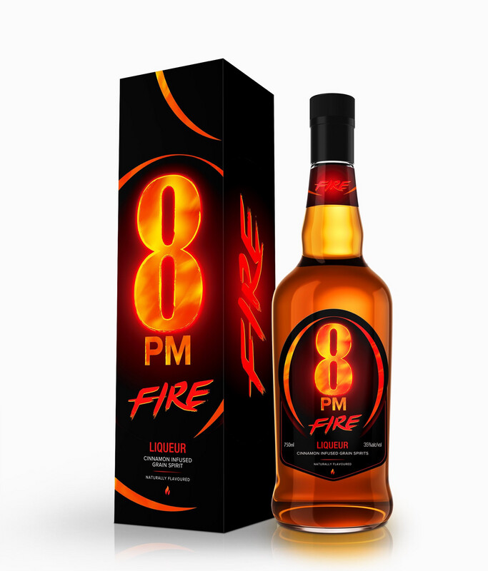 8 PM Fire Grain Blended Whisky 750ml