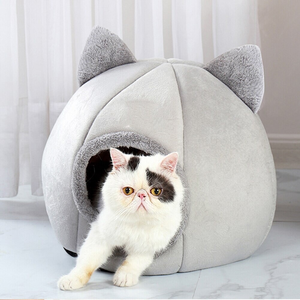 Self-Warming Cave Bed for Cats