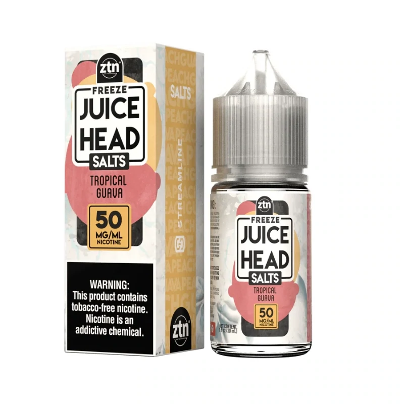 Juice Head Freeze Salt - Guava Peach Freeze (30ml) Eliquid