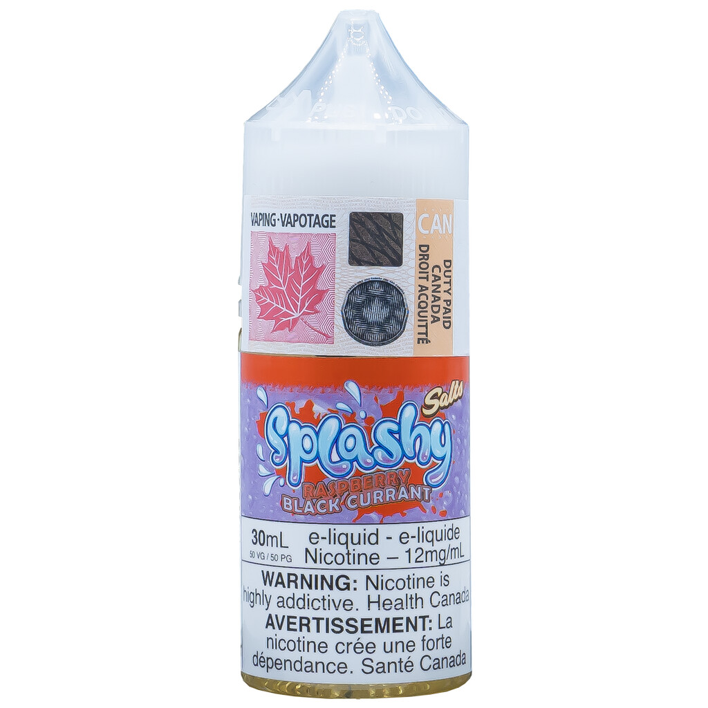 Splashy Salt SOUR - Raspberry Blackcurrant (30ml) Eliquid