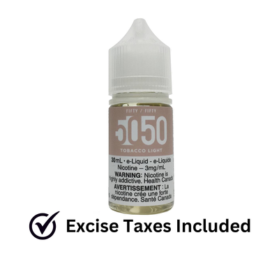 50/50 Freebase Light Tobacco 30mL (FED)