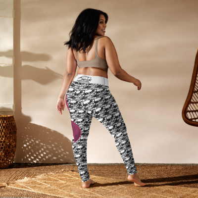 Cancer Awareness I&#39;M A SURVIVOR Yoga Leggings 