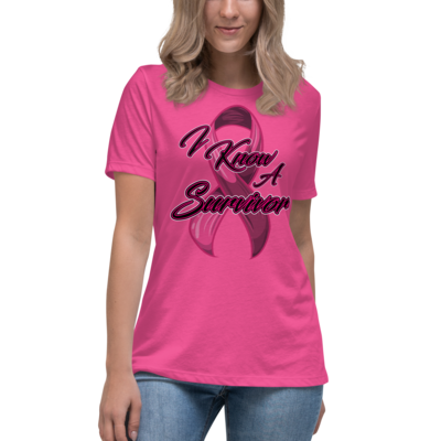 I KNOW A SURVIVOR Custom Graphic Designer Relaxed T-Shirt