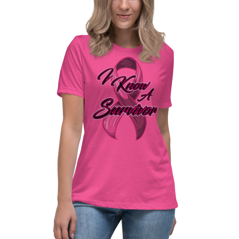 I KNOW A SURVIVOR Custom Graphic Designer Relaxed T-Shirt