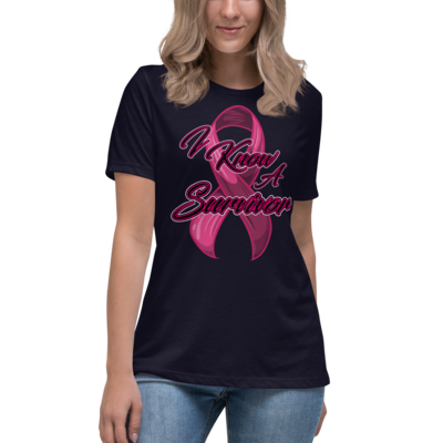 I KNOW A SURVIVOR Custom Graphic Designer Relaxed T-Shirt