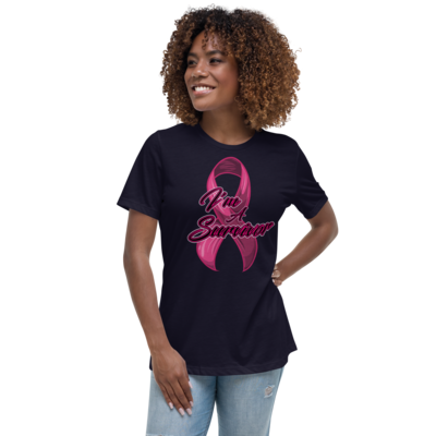 I&#39;m A SURVIVOR Custom Graphic designer Relaxed T-Shirt
