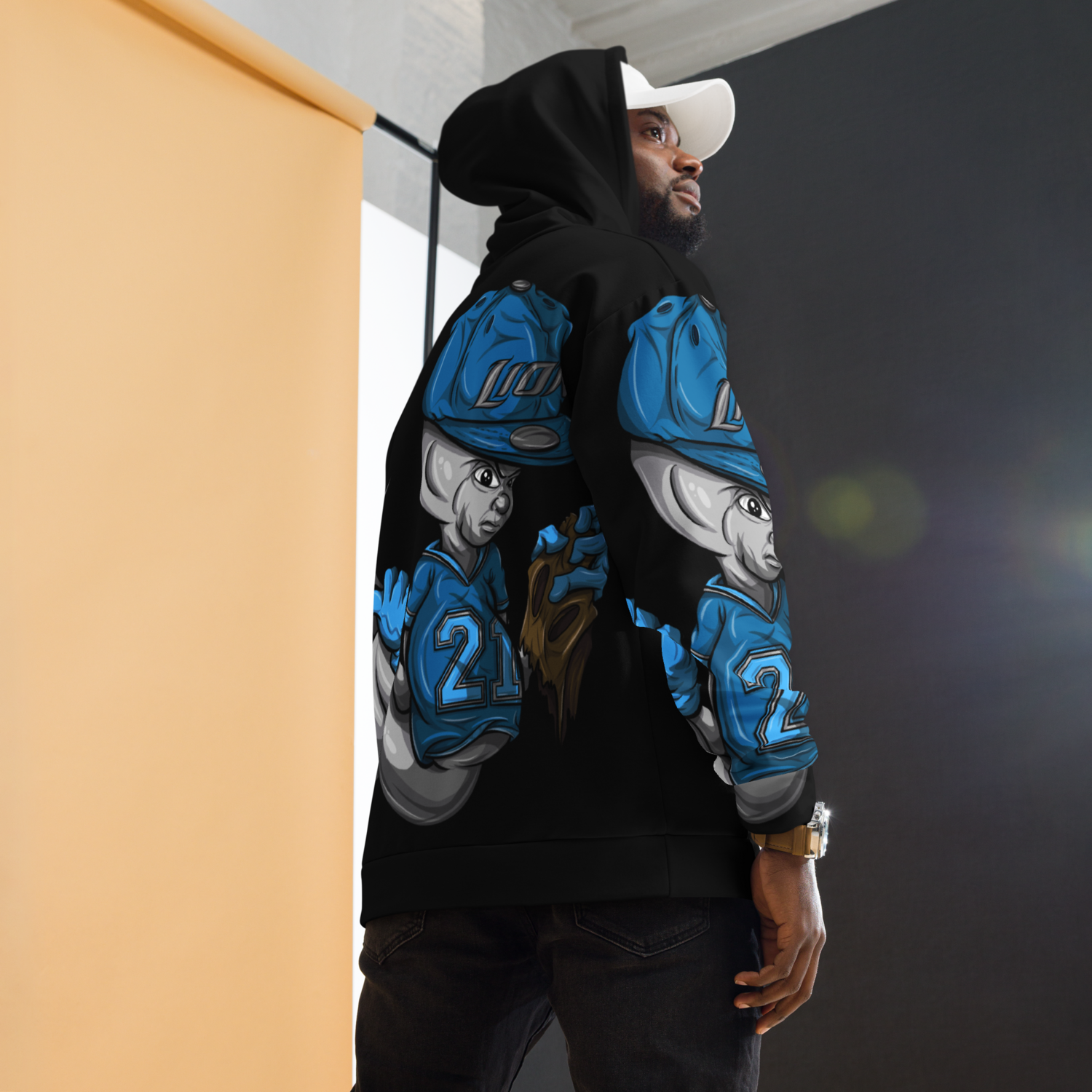 Detroit Lions Custom Designer Unisex Hoodie by Artisans 