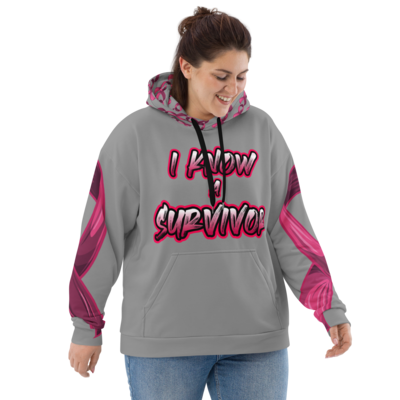 Grey I Know A Survivor Hoodie by Artisans