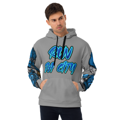 Grey Detroit Lions Custom Designer Unisex Hoodie by Artisans