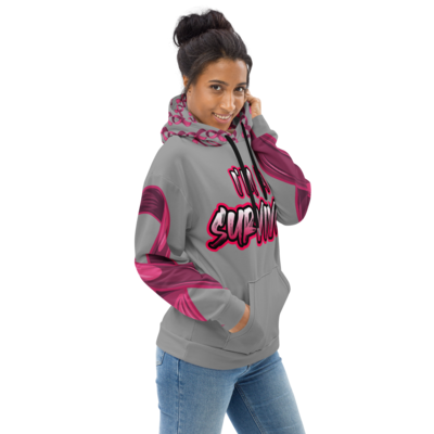 Grey Im A Survivor Hoodie by Artisans