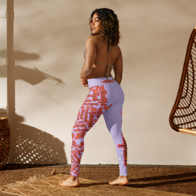 Inspirational Heart by Artisans Yoga Leggings