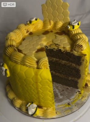 Ganache Cake: Bees  (SM)