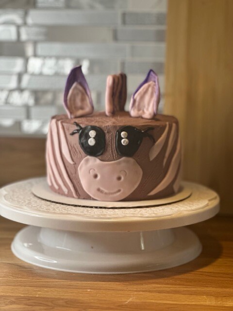 Ganache Cake: Zebra (SM)