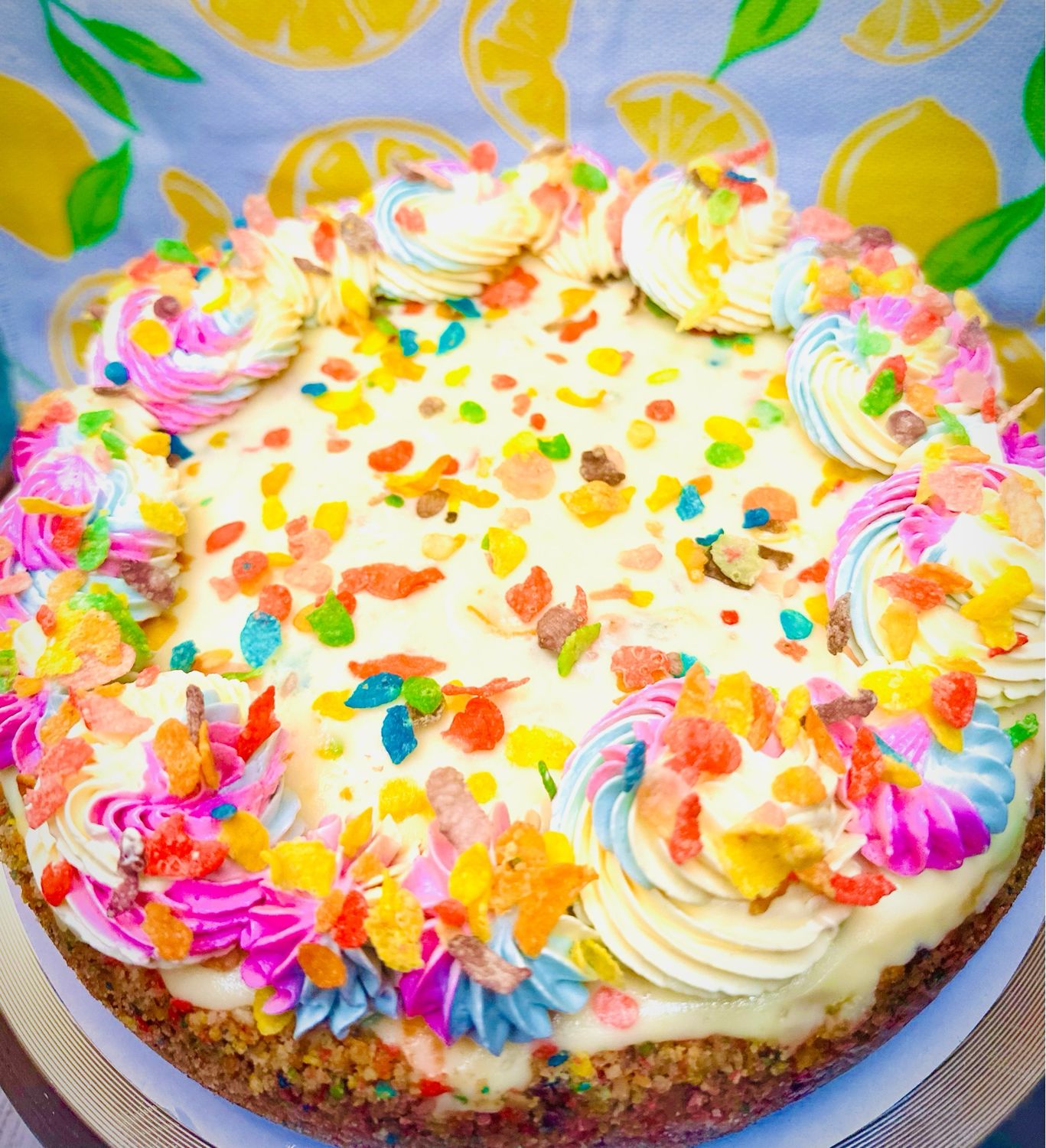 Fruity Pebbles Cheesecake